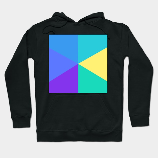 Abstract Triangle of Bright Colors Hoodie by Peaceful Space AS